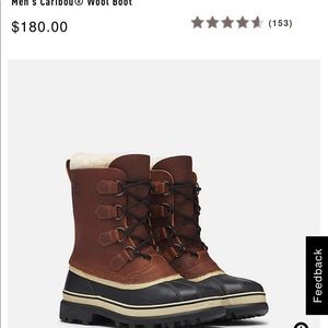Men’s Sorel Caribou Wool Boots